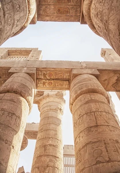 Tempel van karnak in luxor, Egypte — Stockfoto
