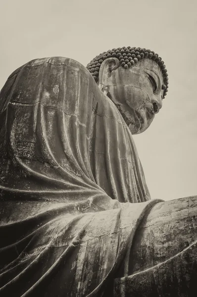 stock image Great Buddha of Kamakura, Japan.Sepia photograph