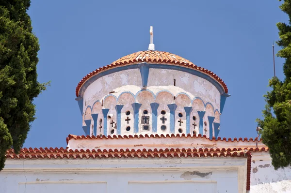 Православная церковь на Самосе — стоковое фото