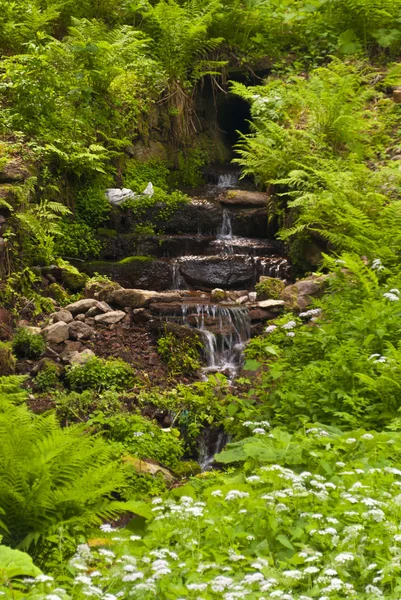 A türingiai erdőben vízesés — Stock Fotó