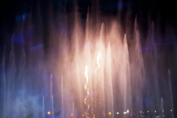 Fire and Water Show — Stock Photo, Image
