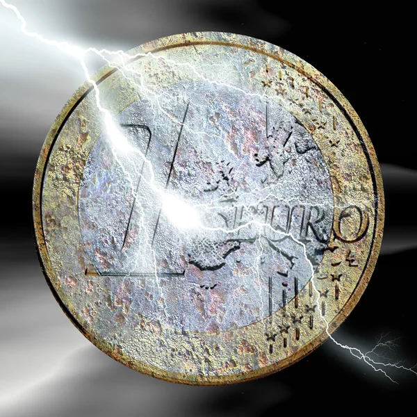 Krize eura — Stock fotografie