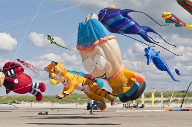 Kite Festval in St. Peter-Ording, Germany clipart