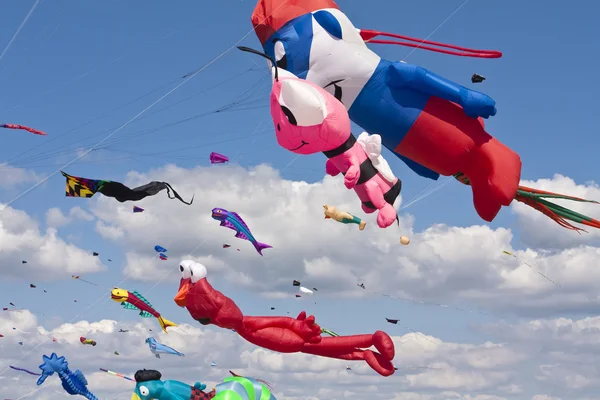 Kite Festval en St. Peter-Ording, Alemania — Foto de Stock