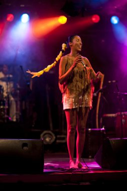Brezilya-pop star betina Ignacio alias performes duckstein Festivali Kiel, 19 Ağustos 2012 tarihinde olmak