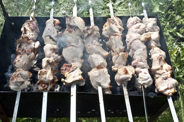 Freír carne —  Fotos de Stock