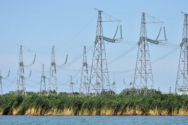 stock image Power transmission lines