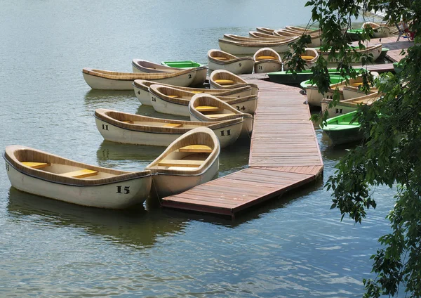 stock image Boats on the pier