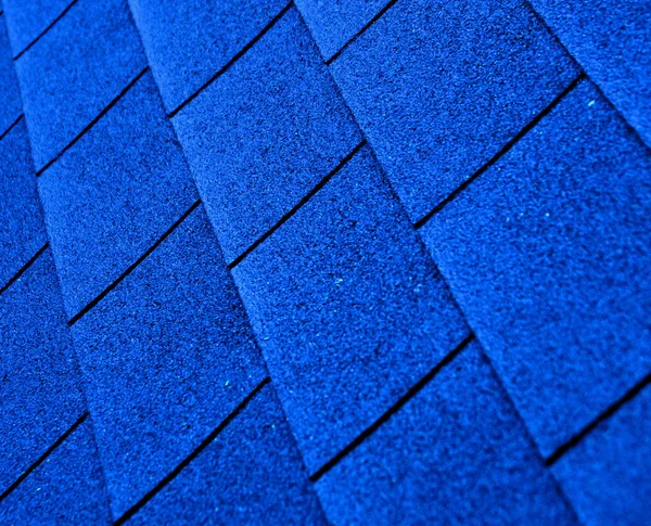 Blue shingle roofing — Stock Photo, Image
