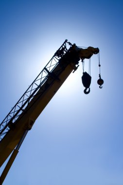 Construction Crane silhouette clipart