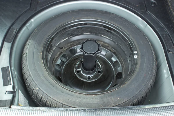 stock image Spare tire in car