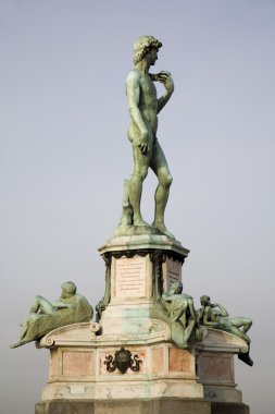 Florence - David statue from Piazza Michelangelo clipart