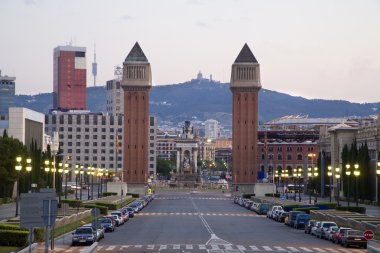 Barcelona - İspanya Meydanı sabah