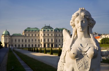 Vienna - sphinx from Belvedere palace clipart