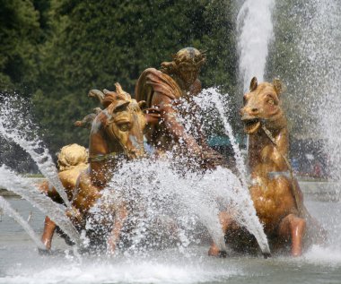 Paris - fountain from Versailles palace clipart