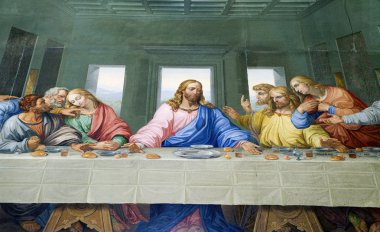 Last Supper of Chris from Vienna church - Michaelskirche clipart