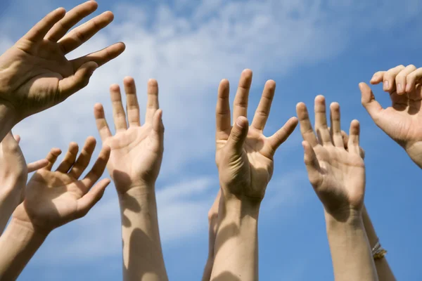 Hands of team — Stock Photo, Image