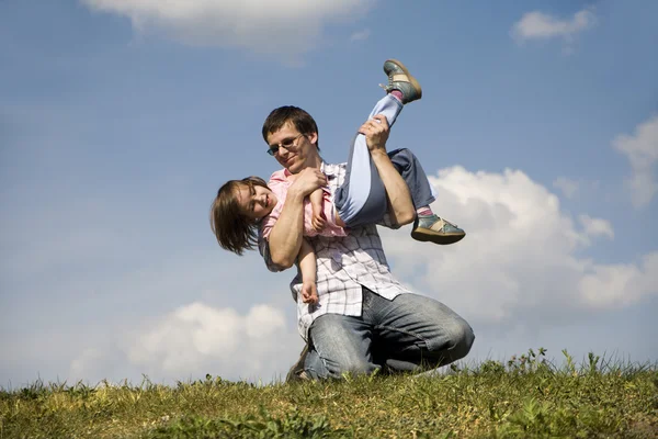 Fun of father and child — Stock Photo, Image