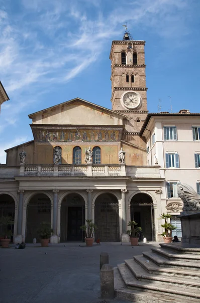 Rome - basilica Santa Maria in Trastevere — Stock Photo, Image