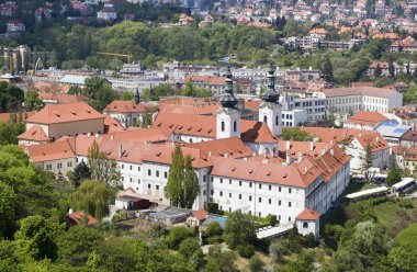 Strahov Manastırı Prag'da - outlook-kuleden bak