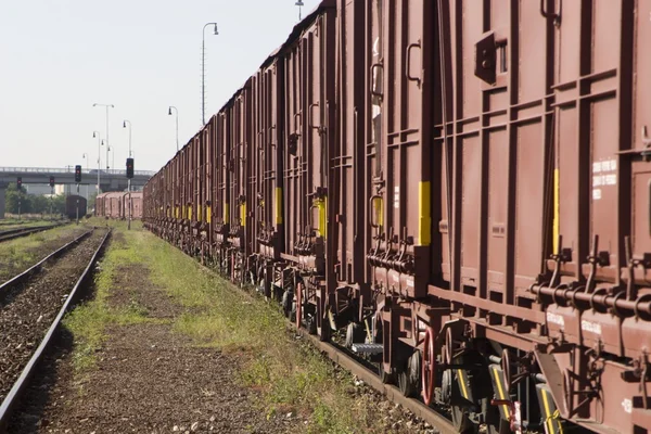 Tren de mercancías — Foto de Stock