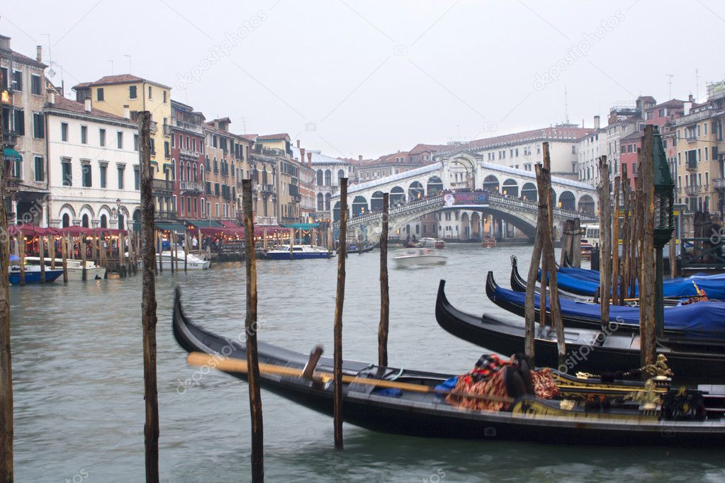 Venice - canal grande in winter