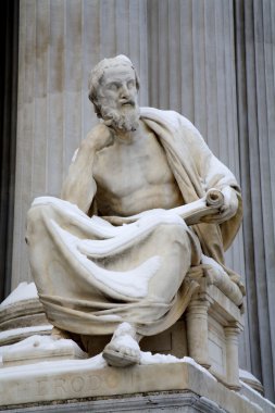 Vienna - philosopher statue for the Parliament - Herodotus clipart