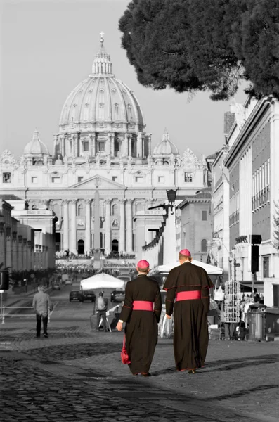 stock image Rome - monsignore and st. Peter s basilica