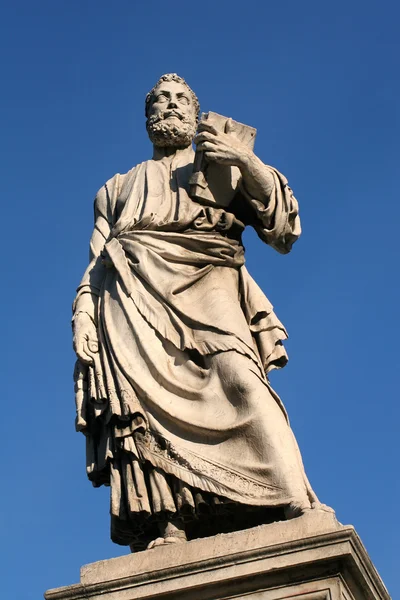 Rome - Saint Peter statue at Ponte Sant Angelo — Stock Photo, Image
