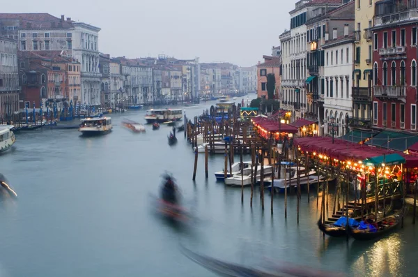 Venedik - canal grande, eveining — Stok fotoğraf