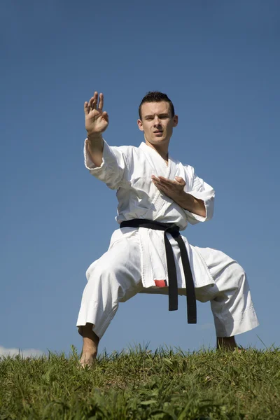 Entrenamiento de karate — Foto de Stock