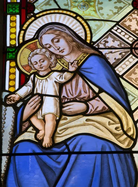 バンスカー stiavnica - ウィンドウ - 聖キャサリン教会から神聖なメリー — ストック写真