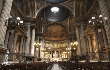 Paris - interior of Madeleine church clipart