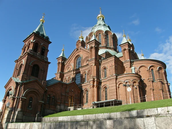 Helsínquia - Catedral ortodoxa de Upensky — Fotografia de Stock