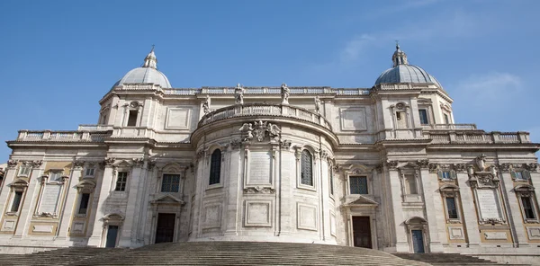 Rome - west facade of basilica Santa Maria Maggiore — Stock Photo, Image