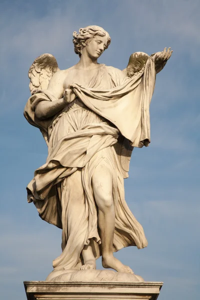 Rom - ponte sant'angelo, ängel med sudarium — Stockfoto