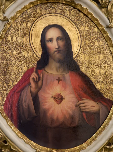 Hjärtat av jesus Kristus från Wien kyrka — Stockfoto