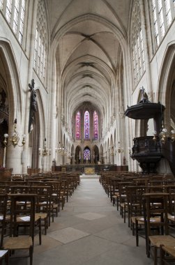 Paris - iç Gotik kilise - saint-germain-l'auxerrois