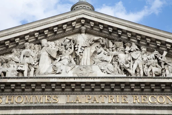 Париж - тимпан Пантеон — стокове фото