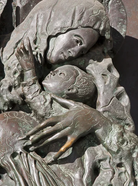 Róma - Lateráni bazilika bronz Gate Szűz Mária — Stock Fotó