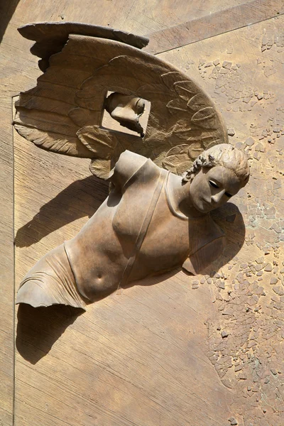 Rome - detail van de poort van de basiliek van santa maria degli angeli — Stockfoto
