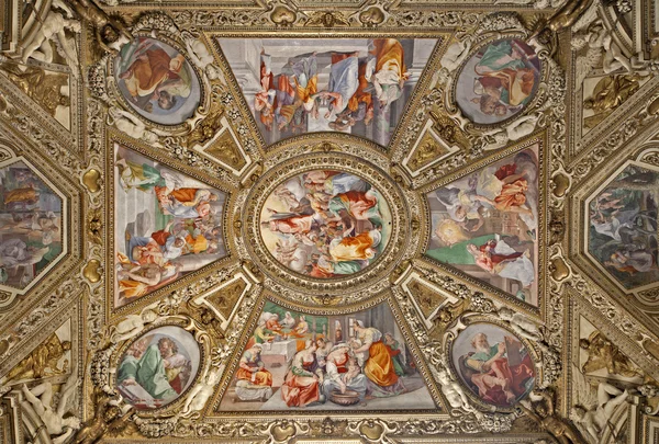 Rom - taket på sidan kapell från basilikan santa maria maggiore — Stockfoto