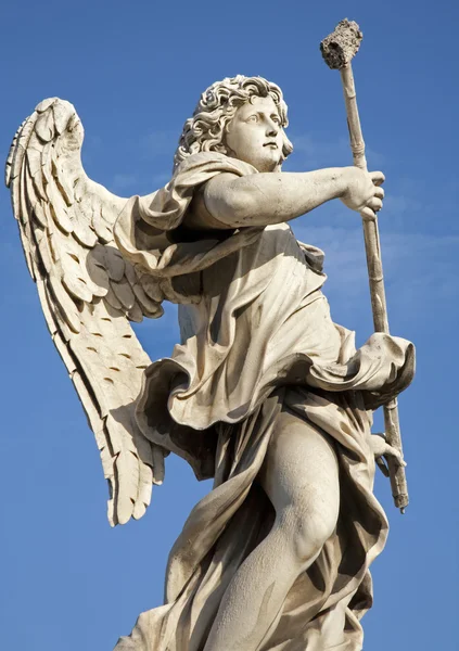Roma - Ángel con esponja del puente de Ángel —  Fotos de Stock