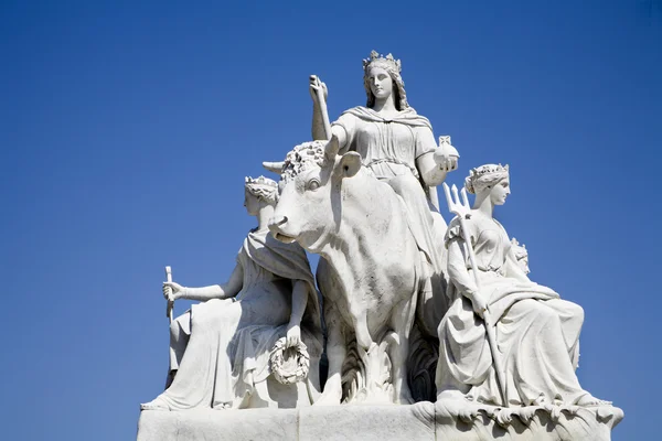 London - Prince Albert memorial - Europe satue — Stock Photo, Image