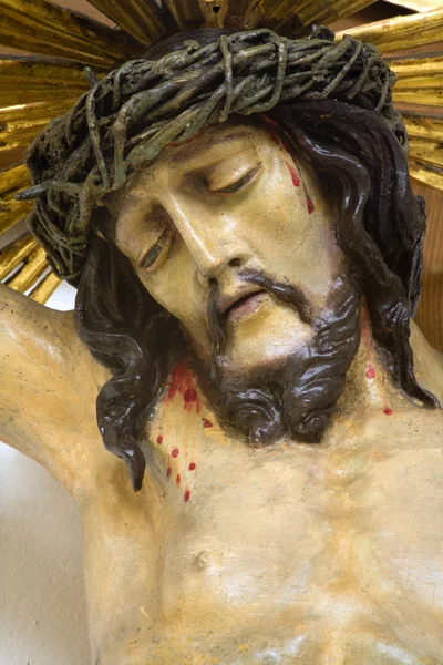 Hoofd van Jezus Christus uit Wenen kerk — Stockfoto