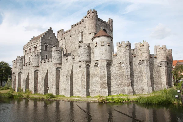 Гент - Гравенстин - старый замок, Бельгия — стоковое фото