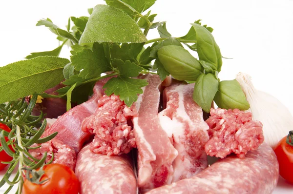 Mistura de carne magra para molho — Fotografia de Stock