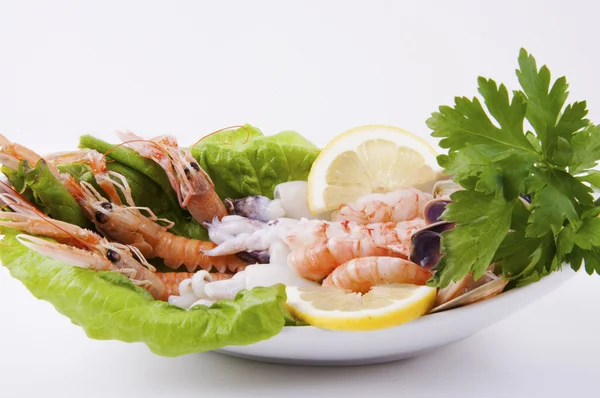 Fresh fish in the boat — Stock Photo, Image