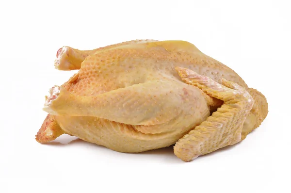 Beyaz arka planda çiğ tavuk — Stok fotoğraf