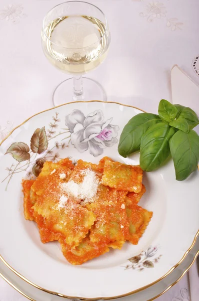 stock image Ravioli with ricotta and spinach